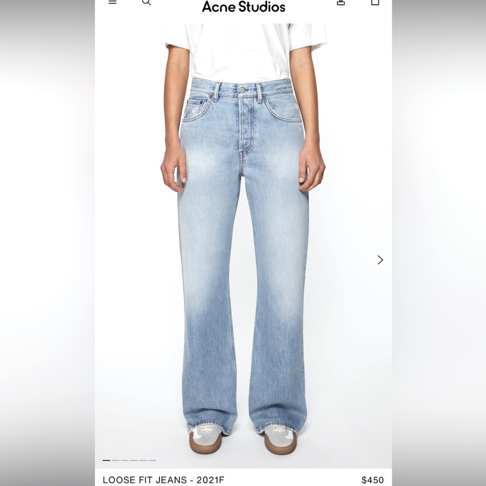 ACNE STUDIOS jeans, relaxed fit